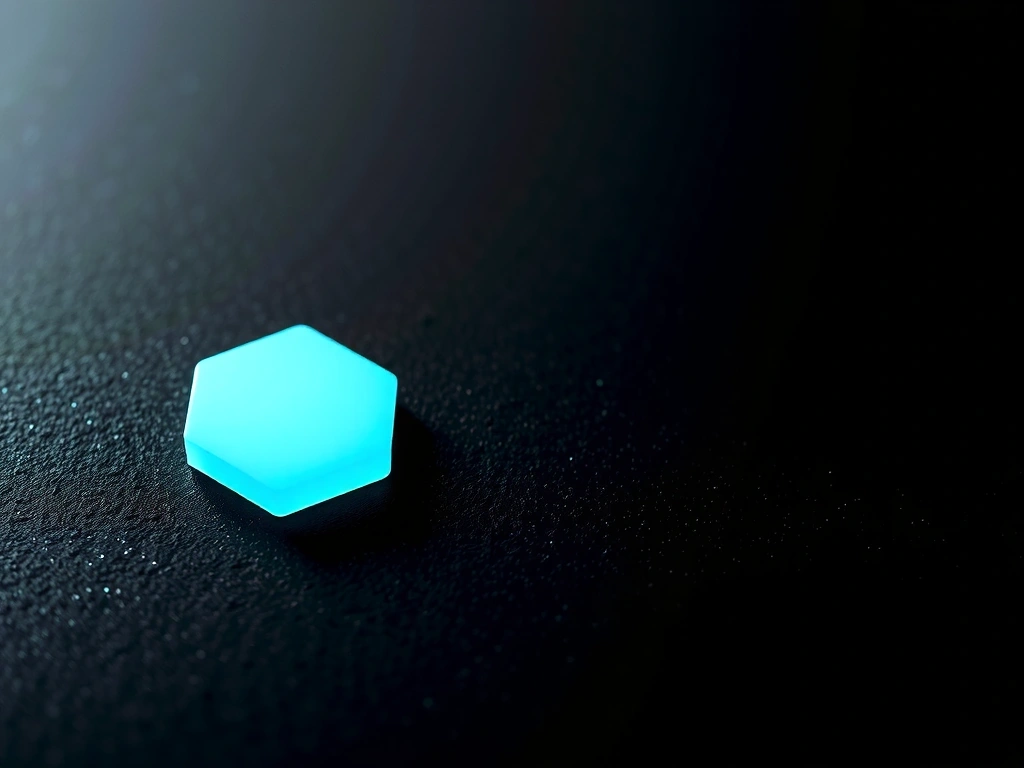 Decorative hexagonal token