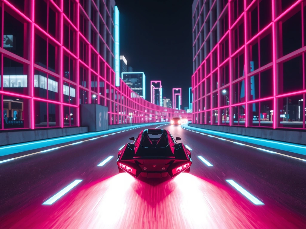 Neon Drift gameplay visual