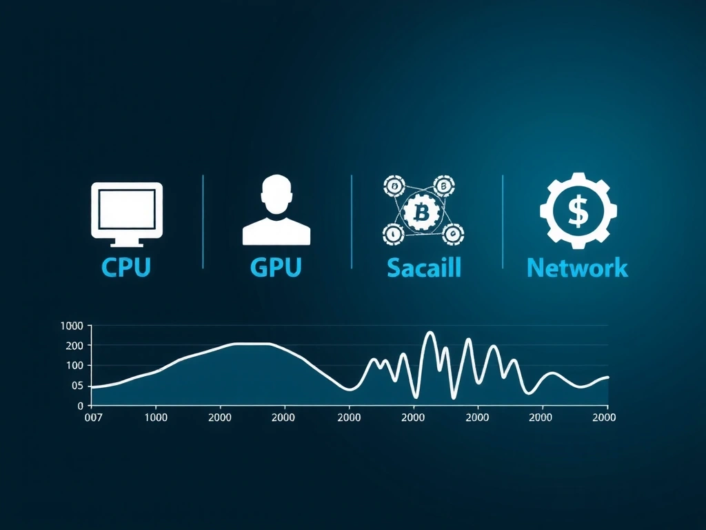 Anonymized performance dashboard interface showing technical metrics
